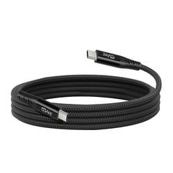 Jaym Câble USB-C vers USB-C 2.5m 60W PD 3.0 Ultra Renforcé Noir