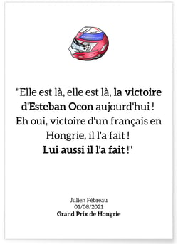 Affiche 'Lui aussi il l'a fait !' | A3 : 29,7x42cm