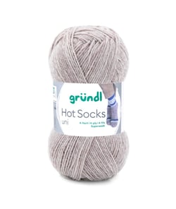 Laine à chaussettes à tricoter HOT SOCKS UNI - Grundl - certifiée Oeko-Tex 25 Marron