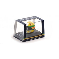 MINICHAMPS - Casque Ayrton Senna Brazil GP 1984 - 1/8 - Jaune/Vert/Bleu