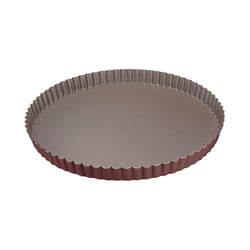 Tourtière ronde cannelée - Antiadhérent (sans PFAS) - fond fixe - Ø260/240 mm h25 mm