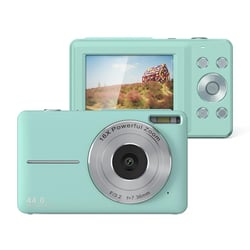 Appareil Photo Numérique Enfant 16X Zoom HD Compact Et Performant Noir Vert YONIS