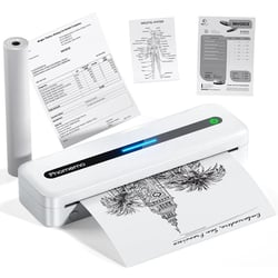 Mini Imprimante Thermique Portable Sans Fil A4 300dpi Pour Tous Vos Besoins Blanc YONIS