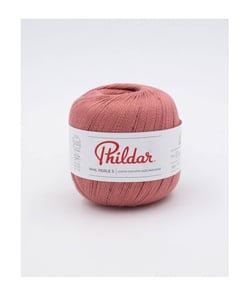 Cotons à Crocheter PHIL PERLE 5 - Phildar Vieux Rose