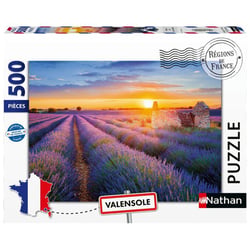 Puzzle 500 pièces - Route de la lavande, Valensole - Nathan