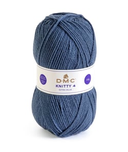 Fil à tricoter KNITTY 4 - 50gr - DMC 609 bleu