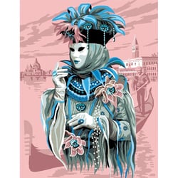 Princesse - Canevas antique Carnaval de Venise 50x65cm
