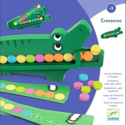 Jeux de logique crococrok - Djeco - Bleu