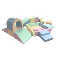 Grand ensemble blocs en mousse pastels clairs