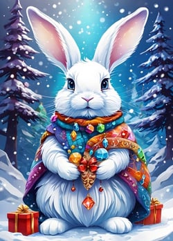 Puzzle 500 pièces - Winter Bunny - Bluebird Puzzle