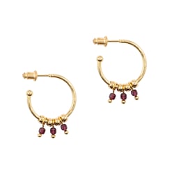 Boucles d'oreilles Karia en pierres Grenat - Sloya