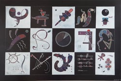 Puzzle 1000 pièces - Kandinsky - Quinze, 1959 - Bluebird Puzzle