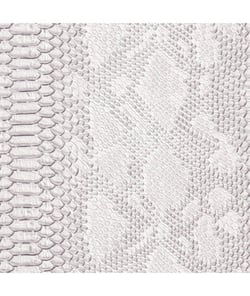 Simili-cuir effet peau de reptile Comodo Blanc