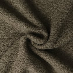 Tissu Fausse fourrure Bouclette Tara uni Vert kaki