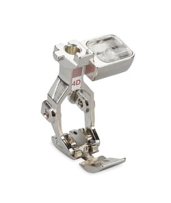 Pied pour fermeture à glissière N°4D pour machine électronique - Bernina Gris