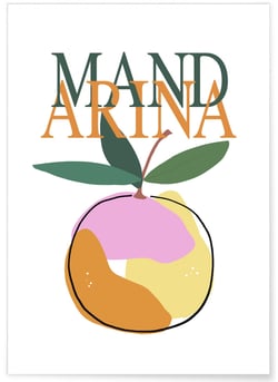 Affiche Mandarina | A3 : 29,7x42cm