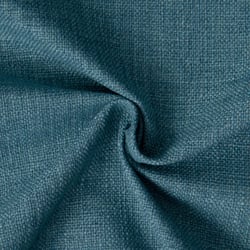 Tissu Toile Polycoton aspect Lin Alix uni Bleu pétrole