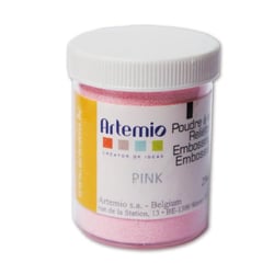 Poudre à embosser rose