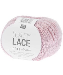 Pelote de laine Luxury Lace - 25GR - Rico Design 02 Rose