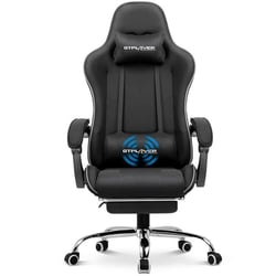 Chaise gaming ergonomique GTPLAYER - Tissu - Noir - 50 x 50 x 125 cm