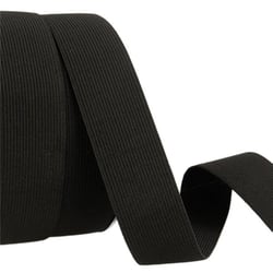 Bobine 25m Elastique maille Noir