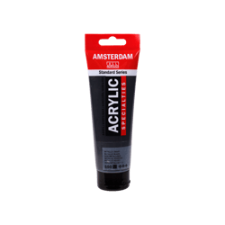 Peinture Acrylique en tube - Noir métallique - 850 - Amsterdam - 120ml