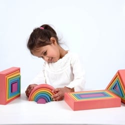 Arc-en-ciel en bois TICKIT® - Jouet créatif et éducatif