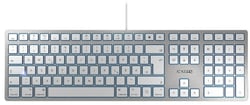 Clavier CHERRY - KC 6000 SLIM FOR MAC - JK-1610DE-1 - Argent - 0,66 kg