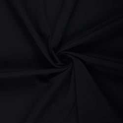 Tissu Jersey piqué lourd de viscose James uni Noir