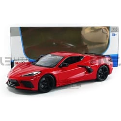 Voiture Miniature de Collection - MAISTO - CHEVROLET Corvette C8 Stingray - 1/18 - 2020 - Rouge