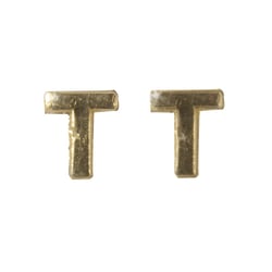 Lettres en cire - T - , or, 9mm, 2 pces