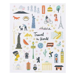 260 autocollants Monuments du Monde