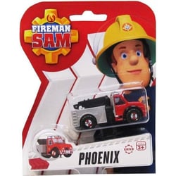 Véhicule en métal sam le pompier - phoenix camion rouge - voiture miniature - dickie 203091000