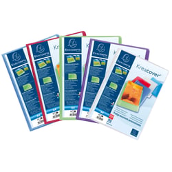 Protège-documents en polypropylène semi-rigide KreaCover® Chromaline 200 vues - A4 - Couleurs assorties - x 8 - Exacompta