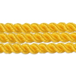 Rayher - Cordon tressé Jaune Ø 4 mm Au mètre
