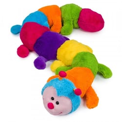 Peluche geante : 1000 pattes / chenille multicolore de 1 m 90 de long - grande peluche