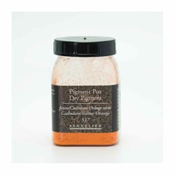 Pigment pour création de peinture - pot 120 g - Jaune de cadmium orange véritable