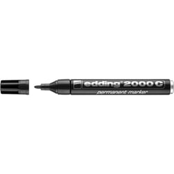 Lot de 20 marqueurs permanents pointe ronde 1,5-3 mm - EDDING - 2000 C - Noir