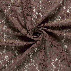 Tissu Dentelle lourde uni Taupe