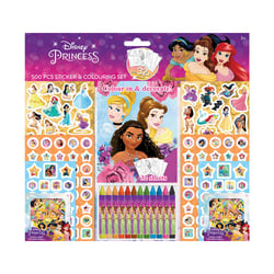 Set 500 Pièces Coloriage, Crayons de Couleur & Stickers - Princesses Disney
