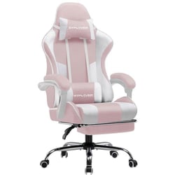 Chaise de gaming ergonomique GTPLAYER - Tissu - GT800A - Rose - 50x50x125 cm