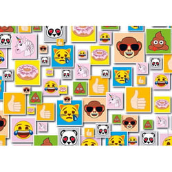 Puzzle emoji - 104 pieces - collection smileys - clementoni - 27285