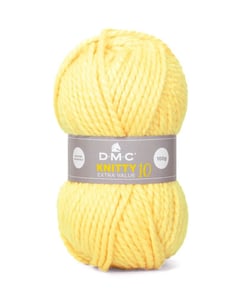 Pelote à tricoter Knitty 10 - 100GR - DMC Jaune (957)