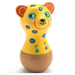 DJ06021 Maracas Animambo Jaguar - Djeco - Jaune