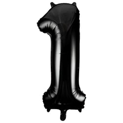 Ballon Géant Chiffre 1 Noir (86 cm)
