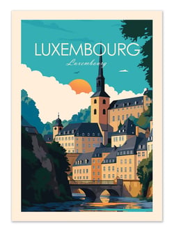 Affiche 50 x 70 cm -  Luxembourg - Studio Inception