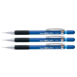Lot de 3 Porte-mines PENTEL Hi-Graph Corps Bleu - Pointe 0,7 mm