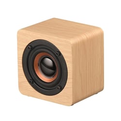 Enceinte Bluetooth Bois Mega Bass Autonomie 8h Ultra Portable Jaune YONIS
