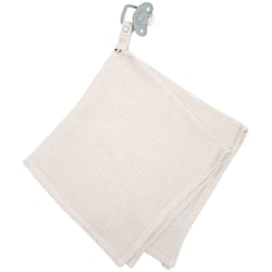 Doudou lange attache tétine en gaze de coton, Jeanne