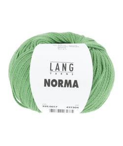 Pelote de coton à tricoter Norma - Lang Yarns 17 Vert